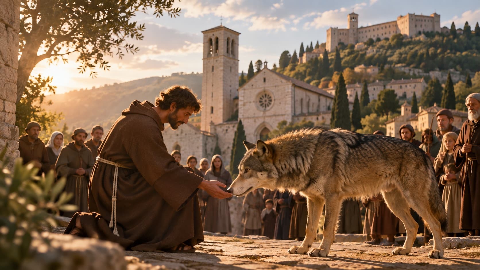 San Francesco e il lupo di Gubbio: storia e significato per bambini